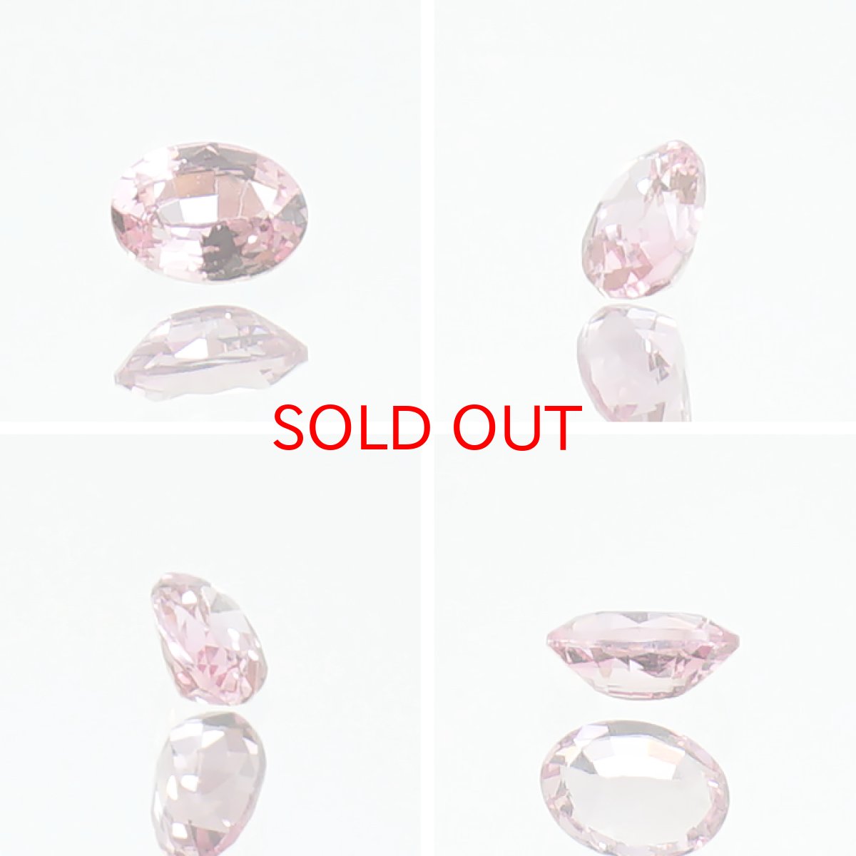 画像2: パパラチャサファイア 0.127ct ルース オーバル スリランカ産 【一点もの】Padparadscha Sapphire サファイア 天然石 パワーストーン カラーストーン (2)