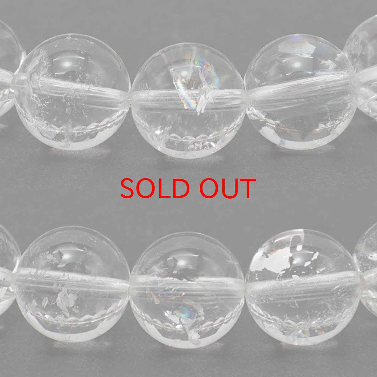 画像2: 【大決算セール 30%OFF】 レインボーレムリアンシード 9mm ブレスレット 水晶 コロンビア産 【一点物】 Lemurian Seed 稀少石 瞑想 ヒーリング 浄化 天然石 パワーストーン カラーストーン (2)