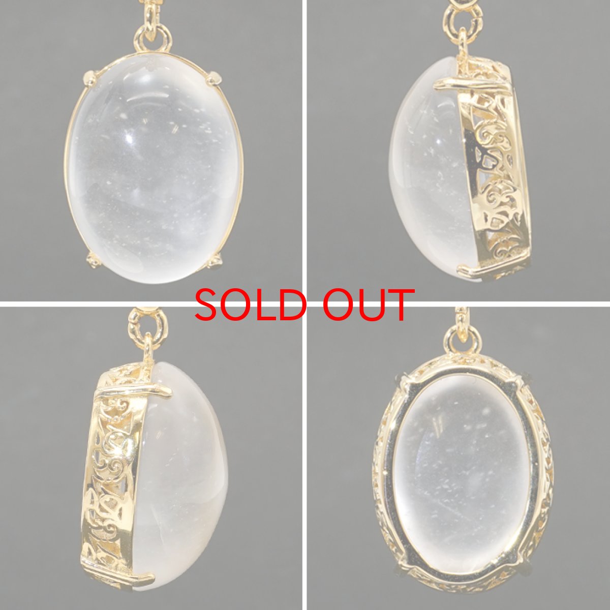 画像2: 氷翡翠 ペンダントトップ ミャンマー産 オーバル ステンレス 【一点もの】 日本製 自社製 アイスジェダイト ジェイド 長寿 天然石 パワーストーン カラーストーン (2)