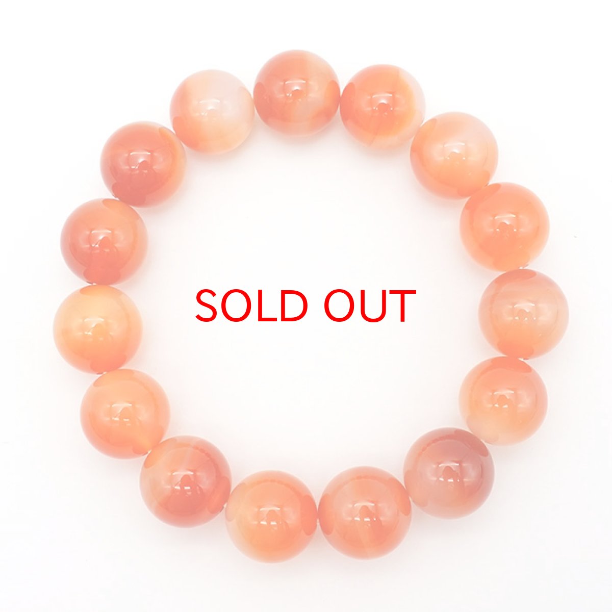 画像3: 【BLACK FRIDAY対象】 【山梨一級研磨士 作】 玉髄 15mm ブレスレット ブラジル産 手研磨 山梨県甲府市 職人 匠 宝石研磨 カルセドニー お守り 浄化 天然石 パワーストーン カラーストーン (3)