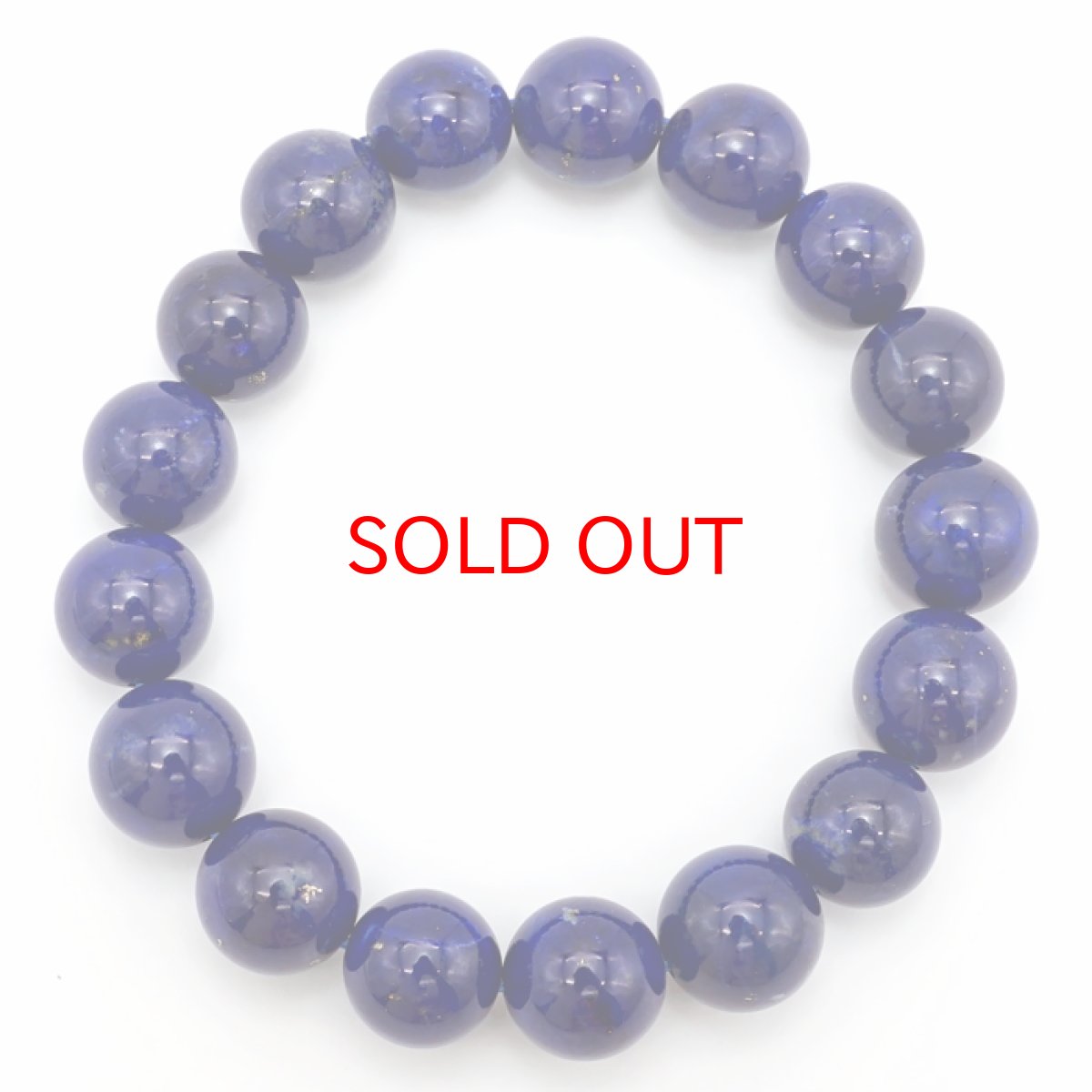 画像3: ラピスラズリ 12mm ブレスレット 高品質 アフガニスタン産 【一点もの】 Lapislazuli 9月 12月 誕生石 お守り 浄化 天然石 パワーストーン カラーストーン (3)