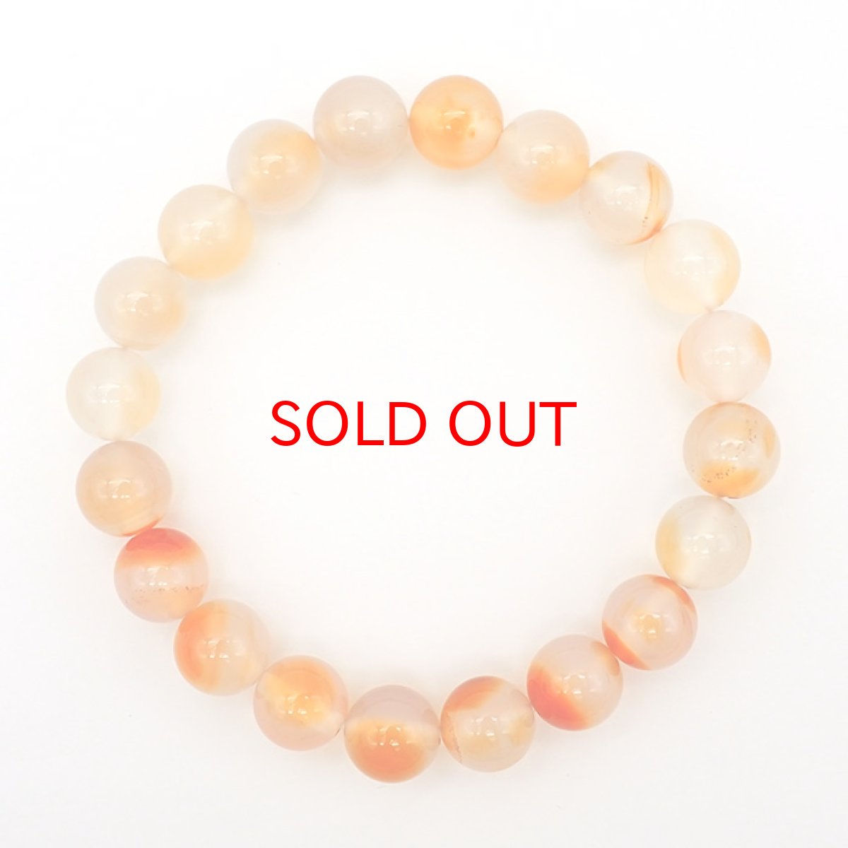 画像3: 【山梨一級研磨士 作】 玉髄 10mm ブレスレット ブラジル産 手研磨 山梨県甲府市 職人 匠 宝石研磨 お守り 浄化 天然石 パワーストーン カラーストーン (3)