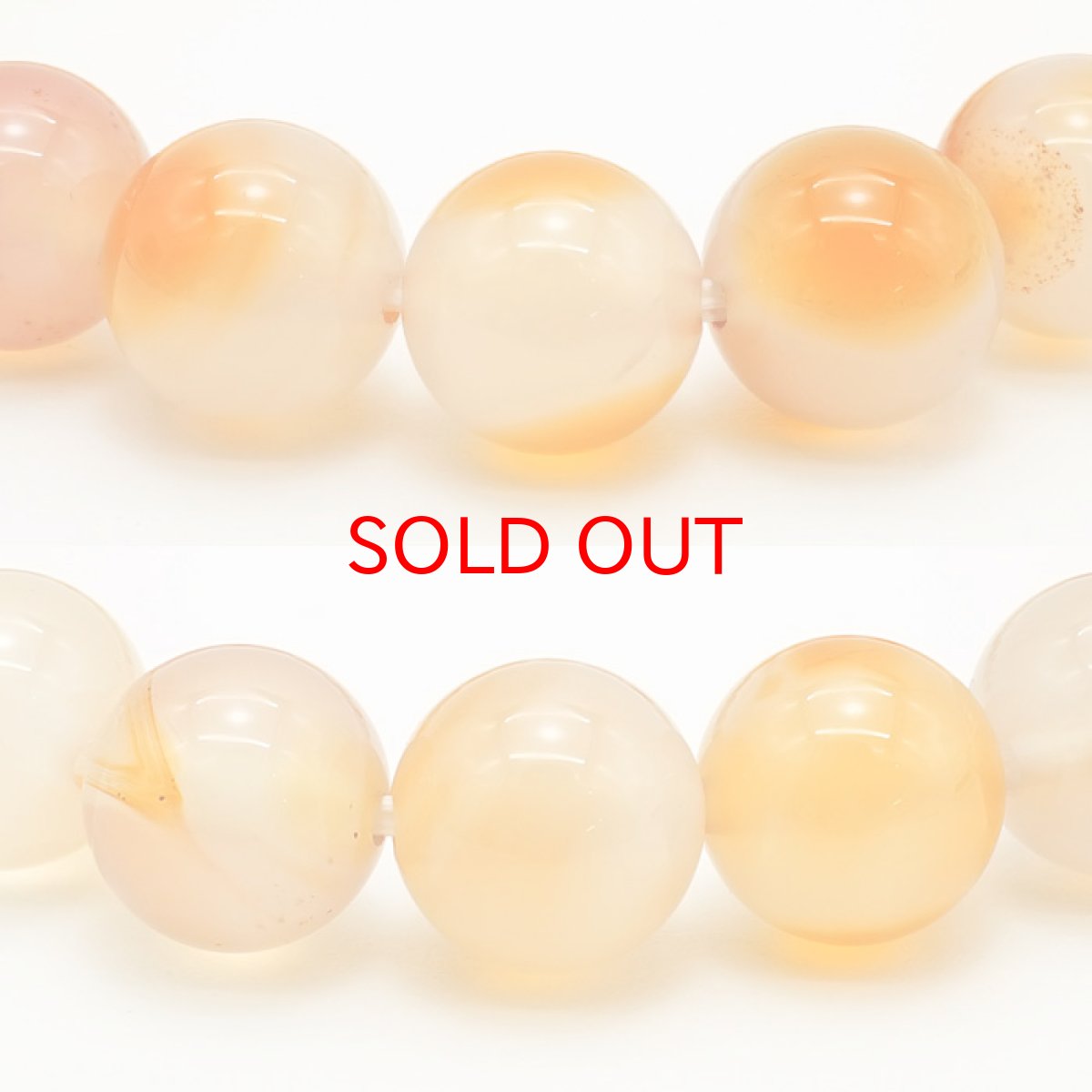 画像2: 【山梨一級研磨士 作】 玉髄 10mm ブレスレット ブラジル産 手研磨 山梨県甲府市 職人 匠 宝石研磨 お守り 浄化 天然石 パワーストーン カラーストーン (2)