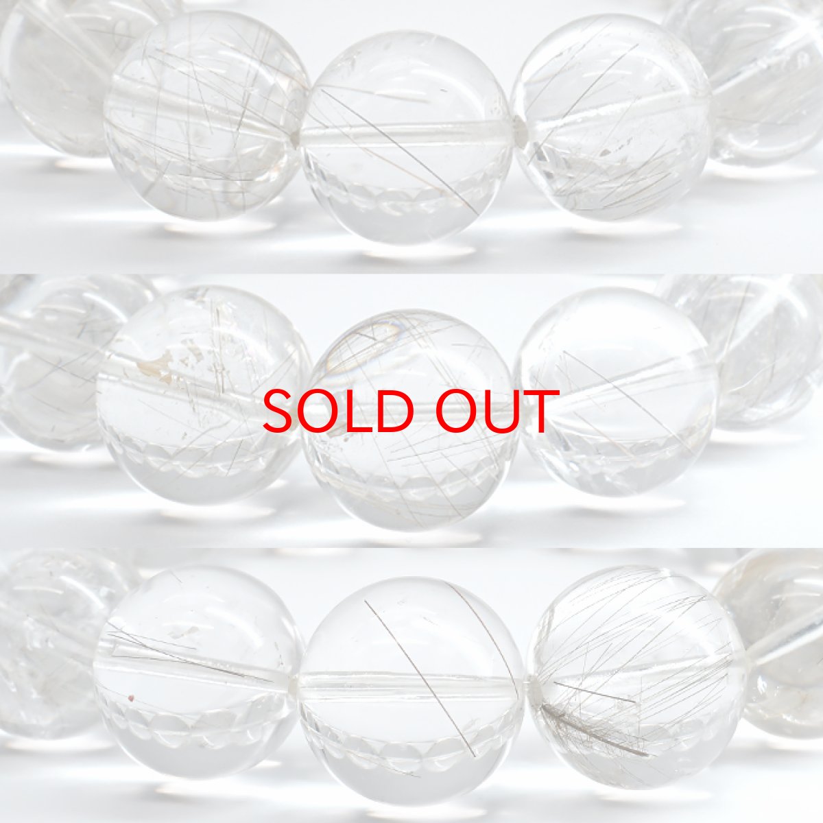 画像2: 【20%OFFセール】 山梨ゴールドルチルクォーツ 16mm ブレスレット 山梨県産 【 一点もの 】 山梨針入り水晶 Yamanashi Gold Rutile Quartz 日本銘石 パワーストーン 天然石 (2)