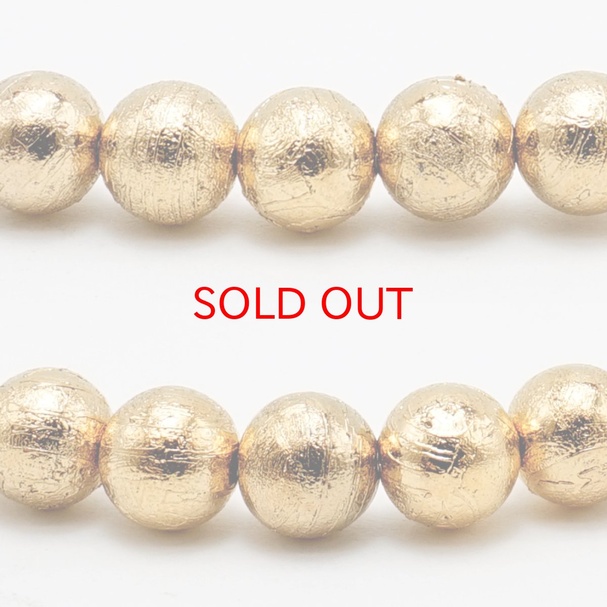 画像2: ギベオン 6mm ブレスレット ゴールド ナミビア産 鉱物証明書付 【一点もの】 Gibeon 宇宙のパワー 隕石 チャネリング 浄化 お守り 天然石 パワーストーン カラーストーン (2)