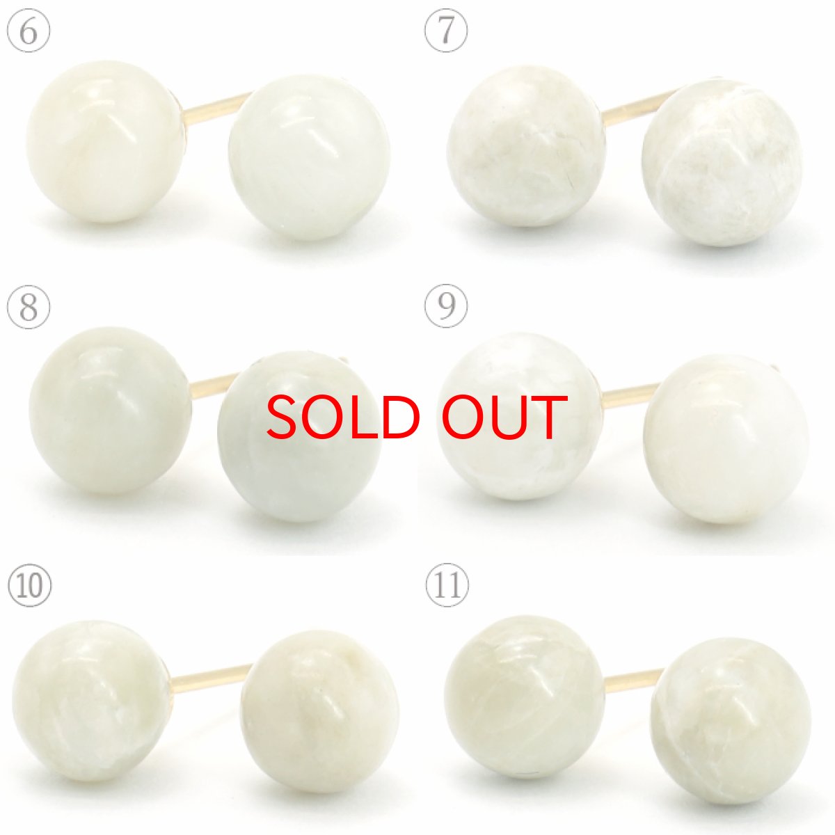 画像3: 糸魚川翡翠 6mm 丸玉 一粒 ピアス 新潟県産 日本銘石 【一点もの】 Itoigawa Jade 日本製 ステンレス シリコン付きダブルロックキャッチ 翡翠ピアス 5月誕生石 糸魚川ひすい 天然石 (3)