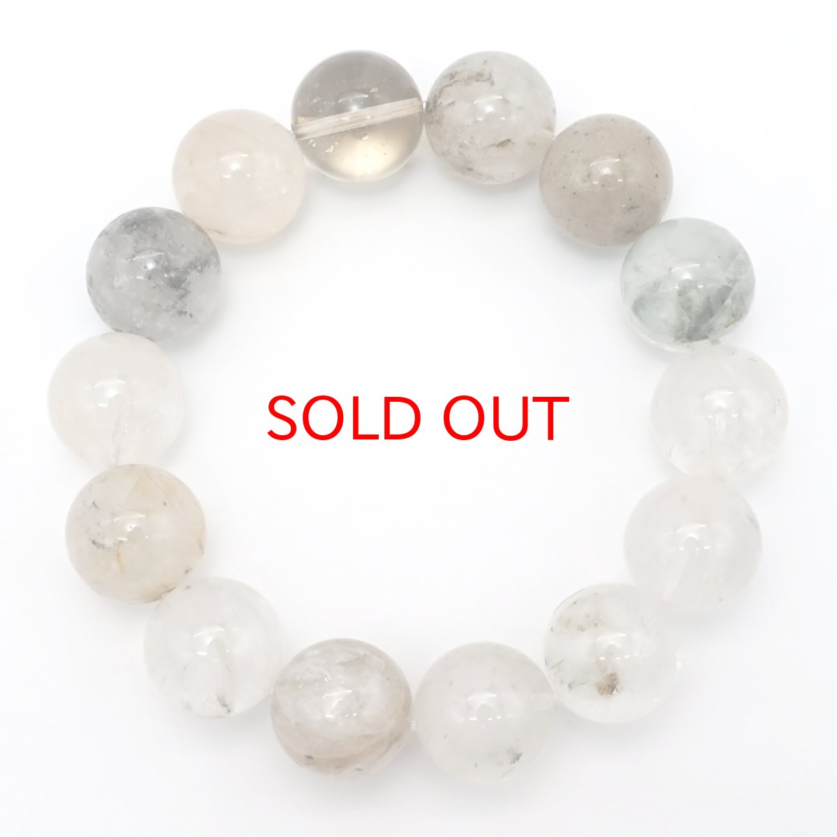 画像3: 【20%OFFセール】 ガネーシュヒマール水晶 柄 AAAランク 16mm ブレスレット ヒマラヤ産 【一点もの】 ネパール クローライト 水晶 クォーツ 希少価値 天然石 パワーストーン (3)