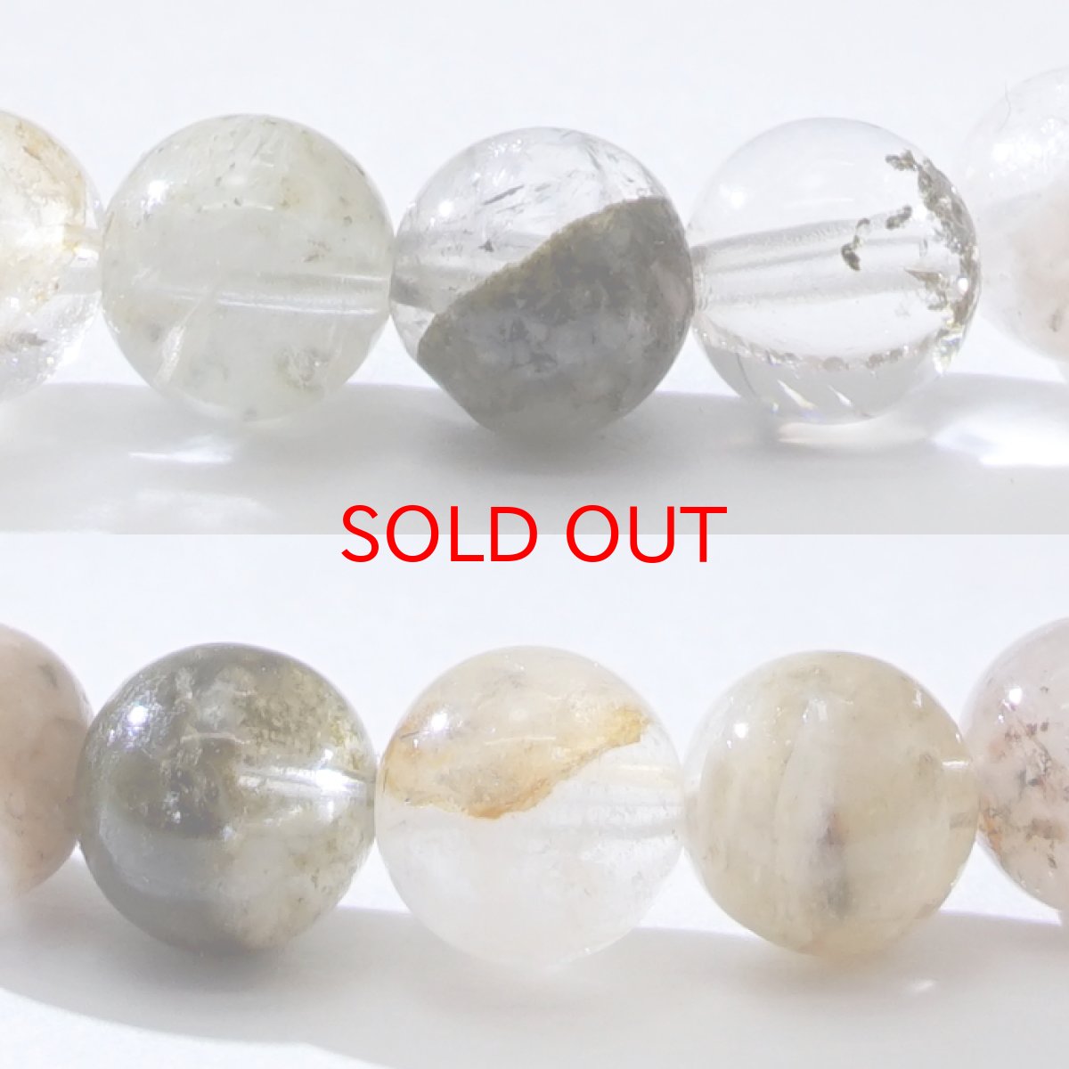 画像2: ガネーシュヒマール水晶 柄 AAAランク 6mm ブレスレット ヒマラヤ産 ネパール クローライト 水晶 クォーツ 希少価値 天然石 パワーストーン (2)