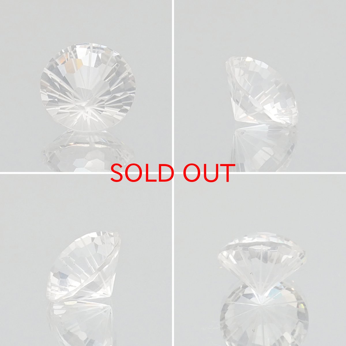 画像2: モンドクォーツ ルース ラウンド 約5.5ct【一点物】 タンザニア産 希少 4月誕生石 稀少石 浄化 天然石 パワーストーン (2)