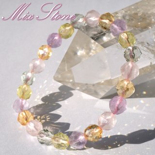 ブレス お守り 浄化 MIX マルチカラー パステルカラー ファンシー