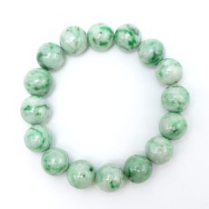 画像3: 【セール対象！25％OFF】 糸魚川翡翠 ブレスレット 13.3mm 新潟県産 【一点物】 Itoigawa Jade 糸魚川ひすい 日本銘石 国石 希少 健康運 お守り パワーストーン 天然石 カラーストーン (3)