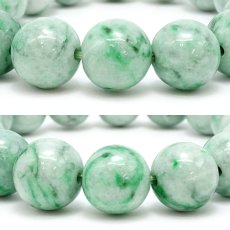 画像2: 【セール対象！25％OFF】 糸魚川翡翠 ブレスレット 13.3mm 新潟県産 【一点物】 Itoigawa Jade 糸魚川ひすい 日本銘石 国石 希少 健康運 お守り パワーストーン 天然石 カラーストーン (2)