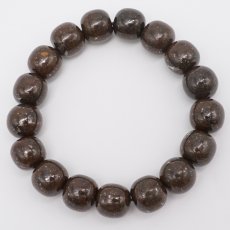 画像3: コンドライトL5 ブレスレット 12mm【一点物】サハラ砂漠産 chondrite パワーストーン コンドライト 隕石 才能 能力 グラウディング エネルギー 活性 生命力 安定  (3)