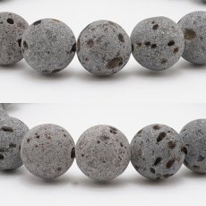 画像2: 神鍋火山岩 ブレスレット 10mm かんなべかざん  兵庫県産 God's Caldera Lava Stone パワーストーン 日本銘石 天然石 浄化 お守り カラーストーン (2)
