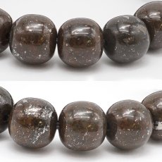画像2: コンドライトL5 ブレスレット 12mm【一点物】サハラ砂漠産 chondrite パワーストーン コンドライト 隕石 才能 能力 グラウディング エネルギー 活性 生命力 安定  (2)