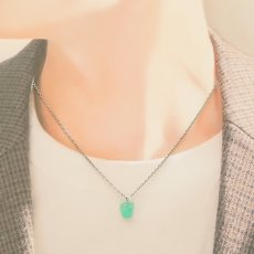 画像5: クリソプレーズ 原石 ペンダント トップ オーストラリア産 ラフ原石  Chrysoprase 5月 誕生石 鉱物ペンダント天然石 パワーストーン 原石ペンダント (5)