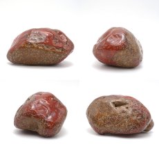画像2: 佐渡赤玉石 784.5g 原石 研磨あり 台付き 新潟県産 【一点もの】 日本製 日本銘石 赤玉石 お守り 浄化 天然石 パワーストーン カラーストーン (2)
