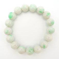 画像3: 糸魚川翡翠 ブレスレット 12mm 新潟県産【一点物】Itoigawa Jade 糸魚川ひすい 日本銘石 パワーストーン 天然石 カラーストーン (3)
