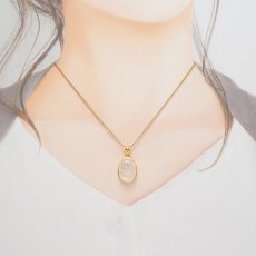 画像8: 【SALE 14%OFF】 ロイヤルブルームーンストーン ペンダントトップ SV925 スリランカ産 【一点もの】Royal Blue Moonstone 6月誕生石 天然石 パワーストーン (8)