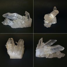 画像2: アーカンソー水晶 クラスター 438.8g アメリカ産 Crystal【 一点もの 】原石 稀少石 浄化 天然石 パワーストーン (2)