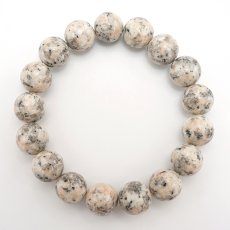 画像3: 北木石 ピンク 12mm ブレスレット 岡山県産 Kitagi Stone 日本銘石 天然石 カラーストーン (3)