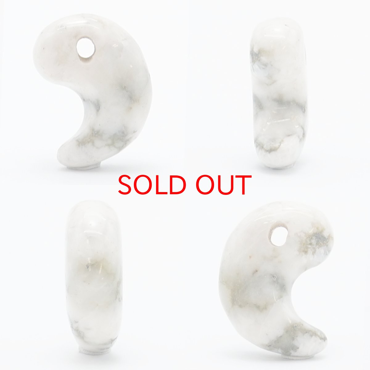 画像2: 糸魚川翡翠 白 勾玉 新潟県【一点物】Itoigawa White Jade 日本銘石 天然石 パワーストーン カラーストーン (2)