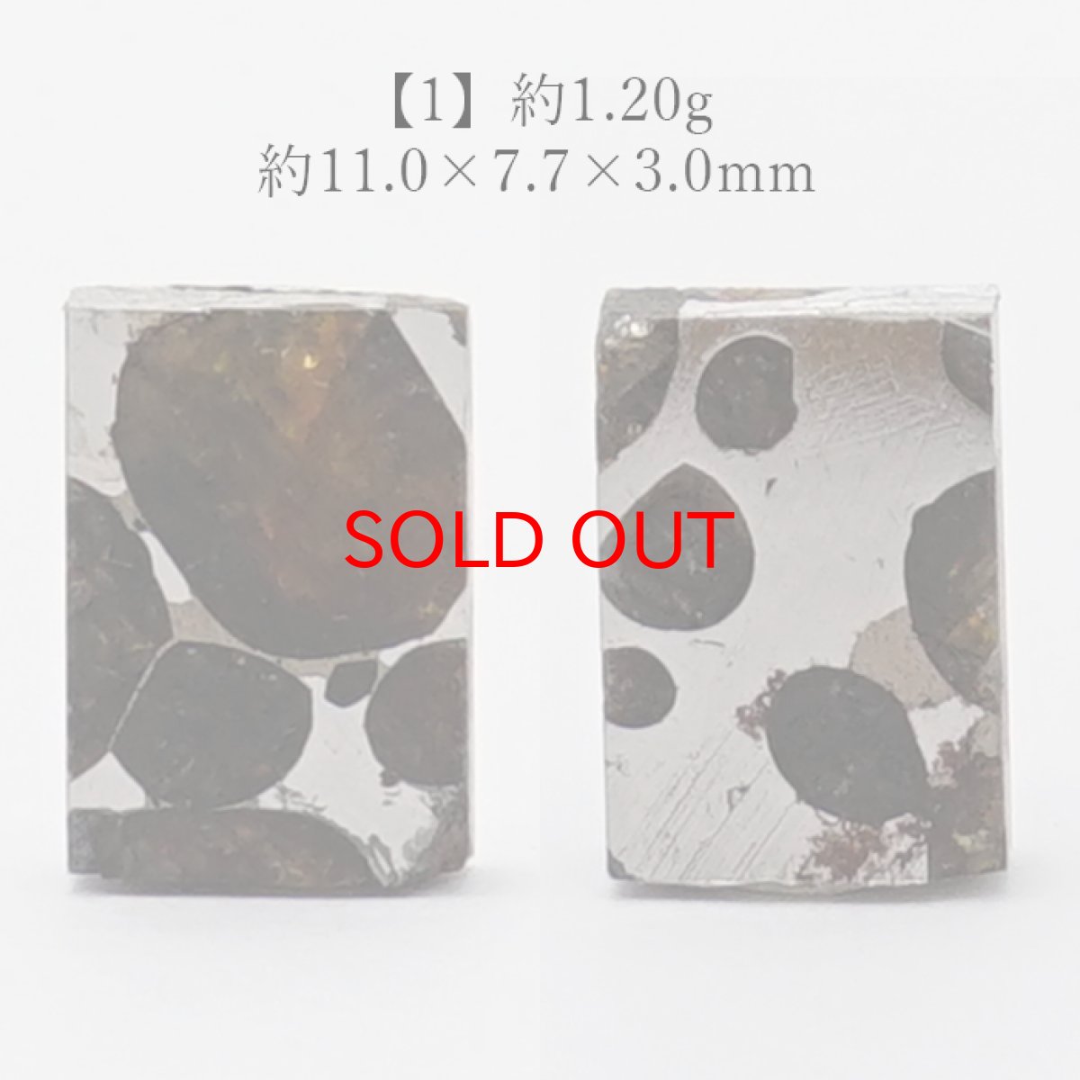 画像2: 【一点物】 セリコ隕石 ケニア産 パラサイト Serico meteorite Parasite カラーストーン (2)