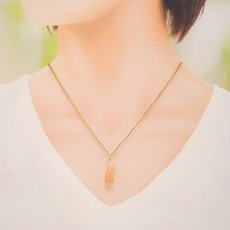 画像3: タンジェリンクォーツ 原石 ワイヤーラップ ペンダントトップ コンゴ産 蜜柑水晶 オレンジ水晶 日本製 自社製 ワイヤーアート 天然石 パワーストーン カラーストーン (3)