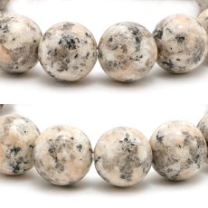 画像2: 北木石 ピンク 12mm ブレスレット 岡山県産 Kitagi Stone 日本銘石 天然石 カラーストーン (2)