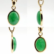 画像2: ミャンマー翡翠 SV925 ペンダントトップ ミャンマー産 翡翠 Myanmar Jade 本翡翠 ひすい グリーン 希少石 お守り 浄化 天然石 パワーストーン (2)