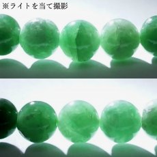 画像4: ミャンマー翡翠 5-6mm 連 ミャンマー産 【一点もの】 翡翠 Myanmar Jade 本翡翠 ひすい グリーン 連材 1連 お守り 浄化 天然石 パワーストーン (4)