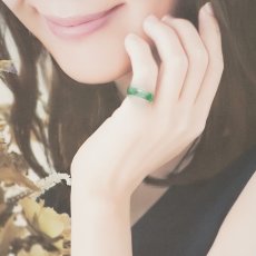 画像5: ミャンマー翡翠 くりぬきリング ミャンマー産【 一点もの 】Jade リング ミャンマー翡翠 天然翡翠 ひすい ヒスイ 5月誕生石 指輪 天然石 パワーストーン カラーストーン (5)