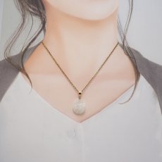 画像7: ドゥルージームーンストーン ペンダントトップ 原石 へき開 スリランカ産 【一点もの】Druzy Moonstone 6月誕生石 天然石 パワーストーン (7)