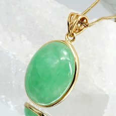 画像1: ミャンマー翡翠 SV925 ペンダントトップ ミャンマー産 翡翠 Myanmar Jade 本翡翠 ひすい グリーン 希少石 お守り 浄化 天然石 パワーストーン (1)