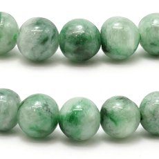 画像2: ミャンマー翡翠 7mm ダークグリーン ブレスレット ミャンマー産 【一点もの】 【証明書付き】 Myanmar Jade 本翡翠 ひすい 濃緑 深緑 希少石 お守り 浄化 天然石 パワーストーン (2)