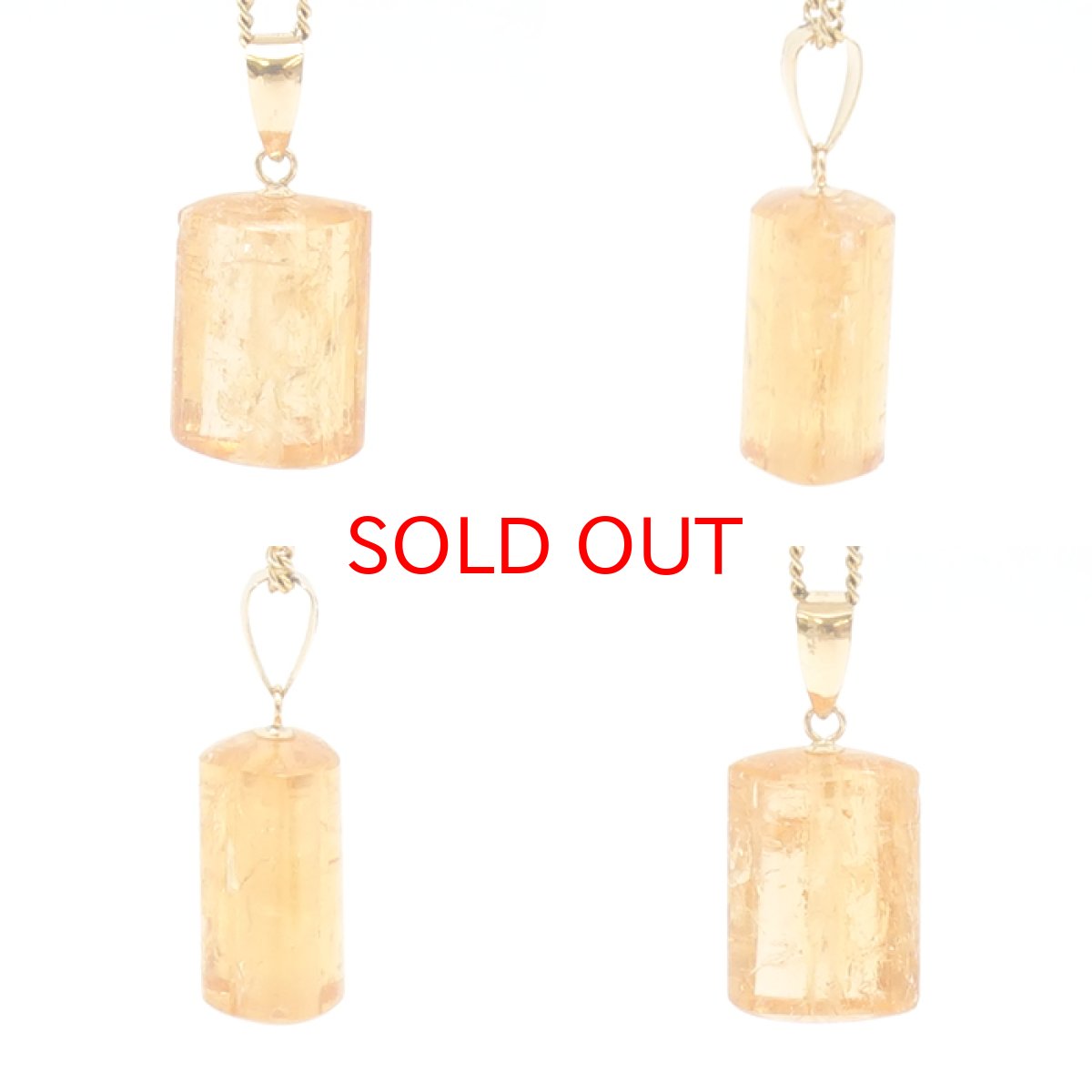 画像2: 【SALE 14%OFF】 インペリアルトパーズ ペンダントトップ K18 ブラジル産【一点物】Inperial Topaz 日本製 自社製 天然石 パワーストーン カラーストーン (2)