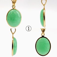 画像2: ミャンマー翡翠 SV925 ペンダントトップ ミャンマー産 翡翠 Myanmar Jade 本翡翠 ひすい グリーン 希少石 お守り 浄化 天然石 パワーストーン (2)