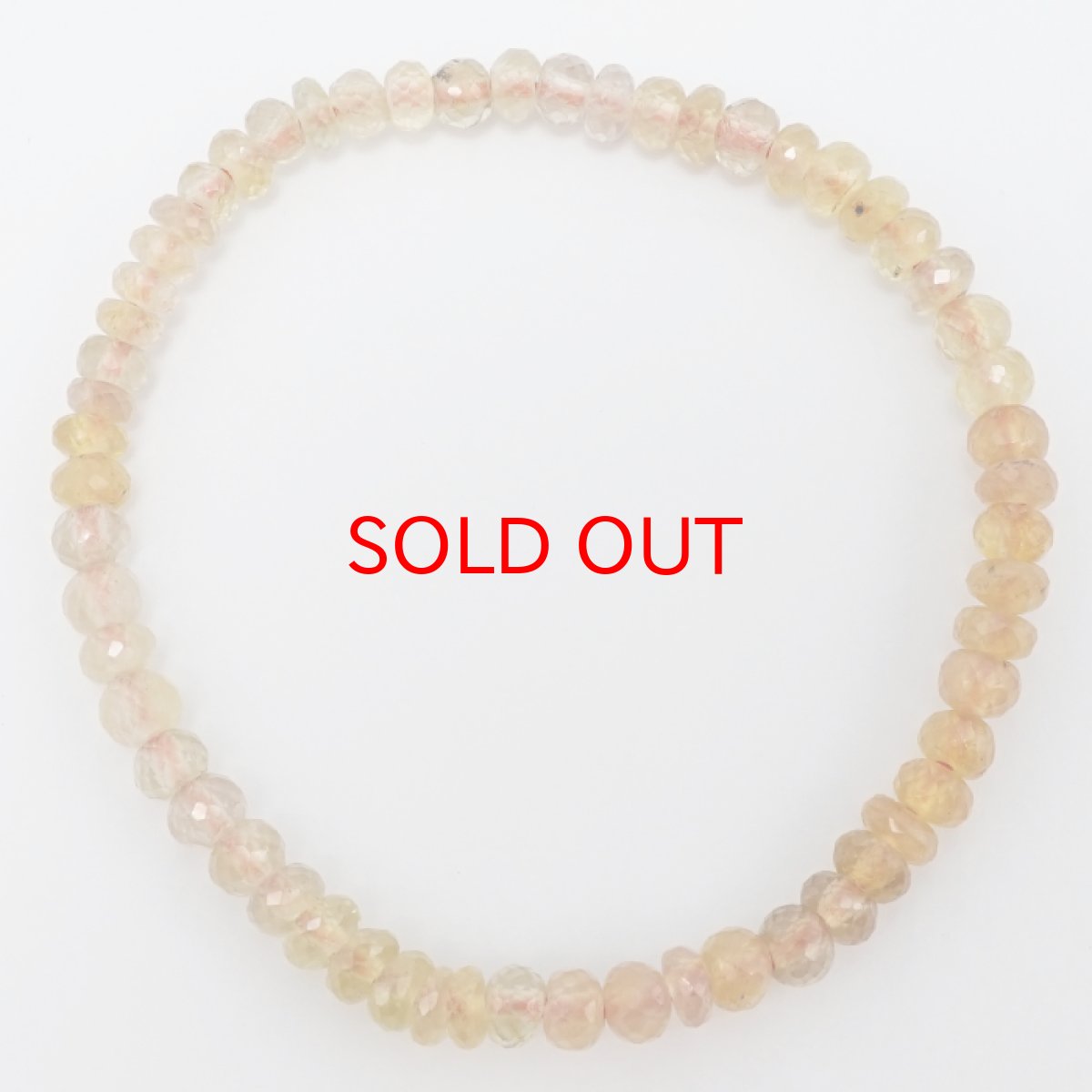 画像3: 【セール 14%OFF】 イエローサファイア 5mm ブレスレット 【 1点もの 】 スリランカ産 Yellow Sapphire 天然石 パワーストーン カラーストーン (3)