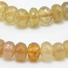 画像2: イエローサファイア 9.5mm ブレスレット 【 1点もの 】 スリランカ産 Yellow Sapphire 天然石 パワーストーン カラーストーン (2)
