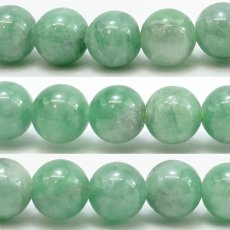 画像3: ミャンマー翡翠 5-6mm 連 ミャンマー産 【一点もの】 翡翠 Myanmar Jade 本翡翠 ひすい グリーン 連材 1連 お守り 浄化 天然石 パワーストーン (3)