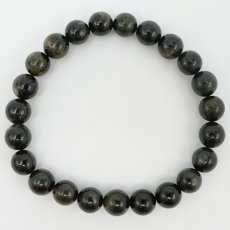 画像3: グリーントルマリンキャッツアイ ブレスレット 8.5mm【一点物】ブラジル産 Green Tourmaline Cat's Eye 天然石 パワーストーン カラーストーン (3)