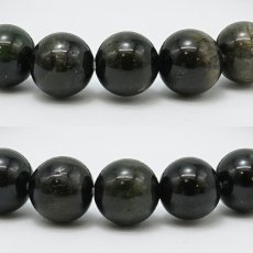 画像2: グリーントルマリンキャッツアイ ブレスレット 8.5mm【一点物】ブラジル産 Green Tourmaline Cat's Eye 天然石 パワーストーン カラーストーン (2)
