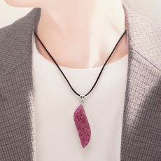 画像5: ルビー ペンダントトップ 原石 劈開 SV925 ザンビア産 【一点もの】 Ruby 覆輪 フクリン 7月誕生石 シルバー 日本製 天然石 パワーストーン (5)