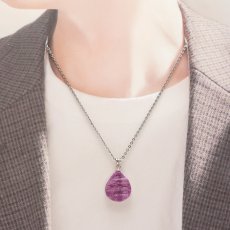 画像5: ルビー ペンダントトップ 原石 劈開 SV925 ザンビア産 【一点もの】 Ruby 覆輪 フクリン 7月誕生石 シルバー 日本製 天然石 パワーストーン (5)
