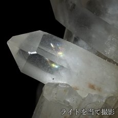 画像4: ホワイトファントムクォーツ クラスター 【特大】 ブラジル産 一点もの 台付き White phantom Quartz 原石 水晶 クォーツ 透明度 浄化 天然石 パワーストーン (4)