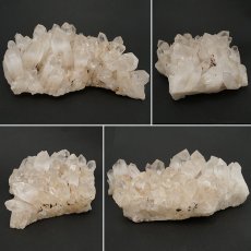 画像2: ホワイトファントムクォーツ クラスター 【特大】 ブラジル産 一点もの 台付き White phantom Quartz 原石 水晶 クォーツ 透明度 浄化 天然石 パワーストーン (2)
