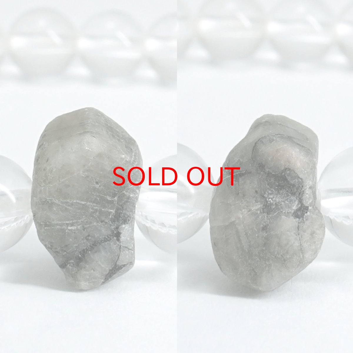 画像3: フェナカイト × 天然水晶 8mm 【山梨甲府研磨】 ブレスレット ロシア マリシェボ産 【 一点もの 】 ウラル山脈 フェナス石 Phenakite 原石 手研磨 希少石 ヒーリング 浄化 天然石 パワーストー (3)