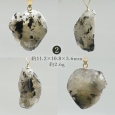 画像4: フェナカイト ペンダントトップ ロシア産 K18 ラフ 原石 【 一点物 】 ウラル山脈 フェナス石 Phenakite 希少石 ヒーリング 浄化 天然石 パワーストーン (4)