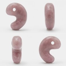 画像2: 愛知ロードナイト 勾玉 Sランク 約22mm 愛知県産 AICHI Rhodonite 日本製 自社製 日本銘石 ラブシリカ 田口鉱山 天然石 パワーストーン カラーストーン (2)