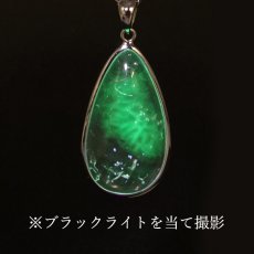 画像3: ハイアライトオパール ペンダントトップ SV925 ドロップ メキシコ産【 一点もの 】Hyalite Opal 覆輪 フクリン 天然石 パワーストーン カラーストーン (3)
